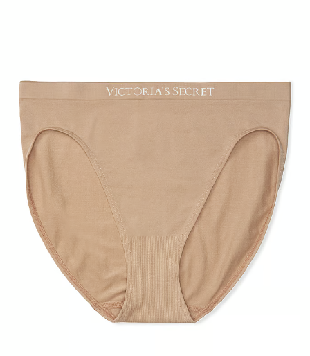 Panti Victoria Secret sin costura pierna alta Caqui - XXL